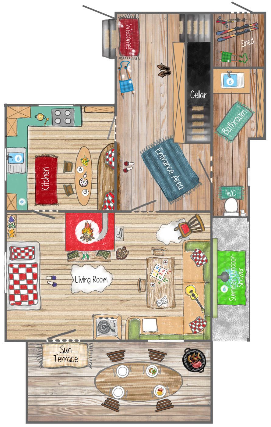 Cabin Ground Floor
