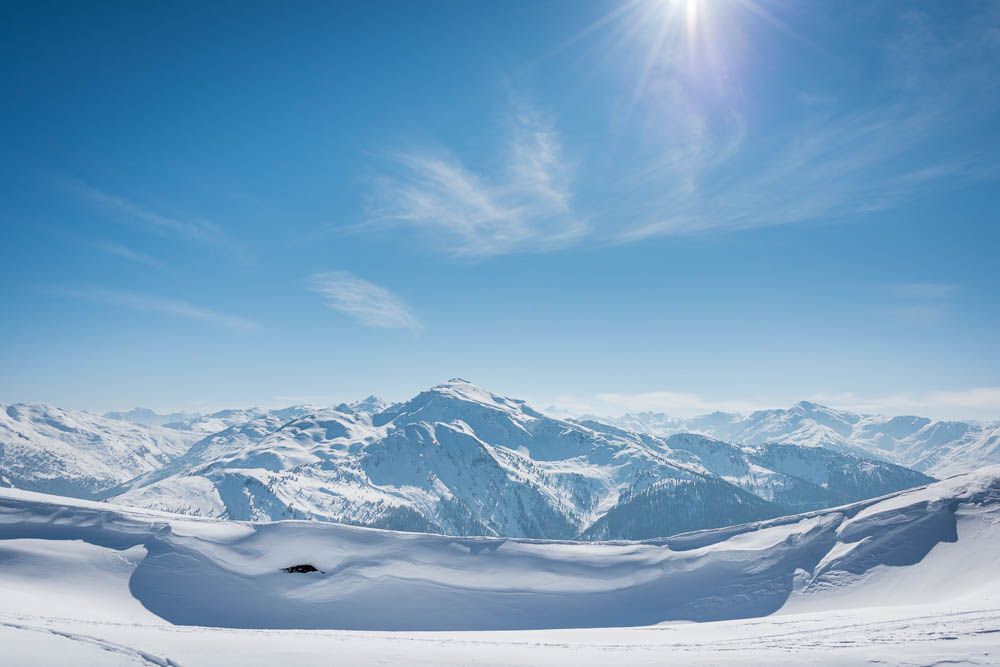 Schifahrer, Berge, Winter