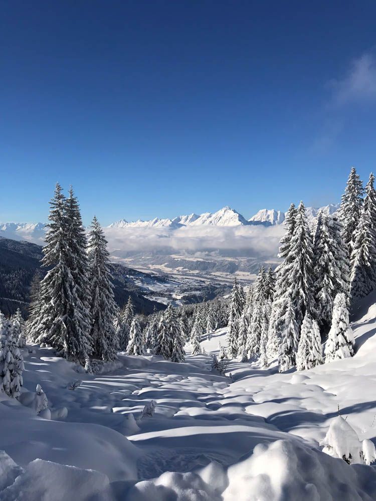 Berge, Winterlandschaft