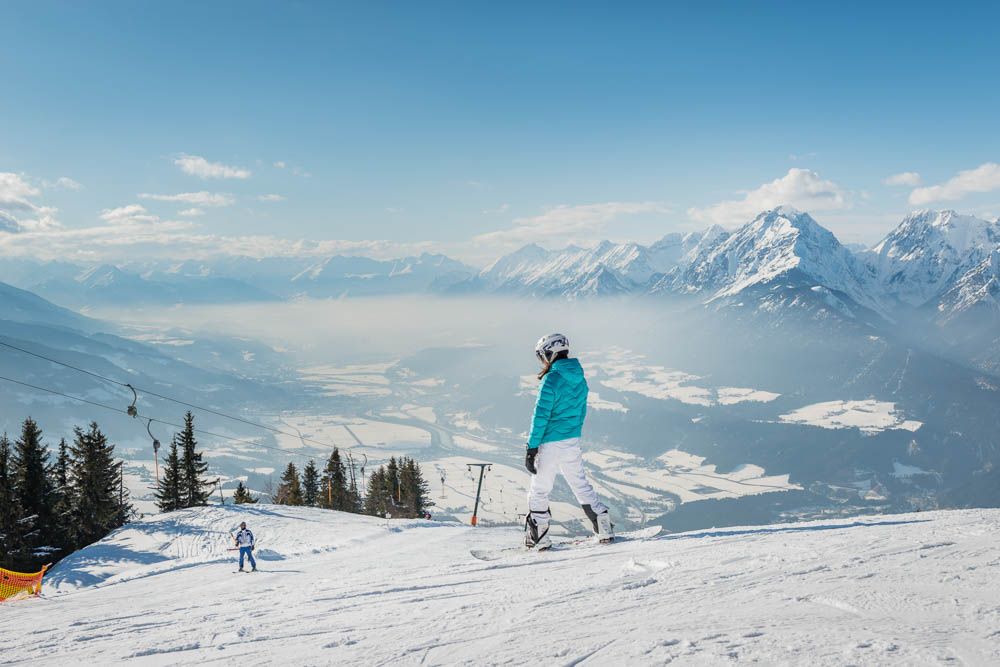 Schifahrer, Berge, Winter